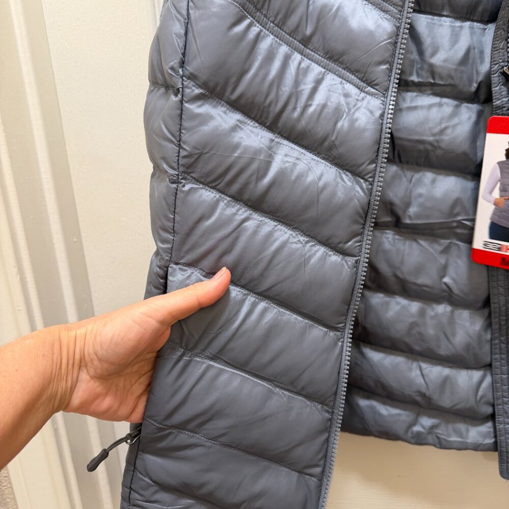 32 Degrees Heat Women's Packable Vest Size M Blue Zip-up Lightweight Warm (NEW - Picture 7 of 15